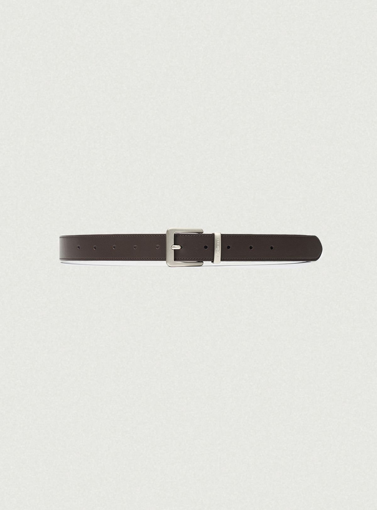 더바넷(THEBARNNET) Square Cowhide Leather Belt_Brown