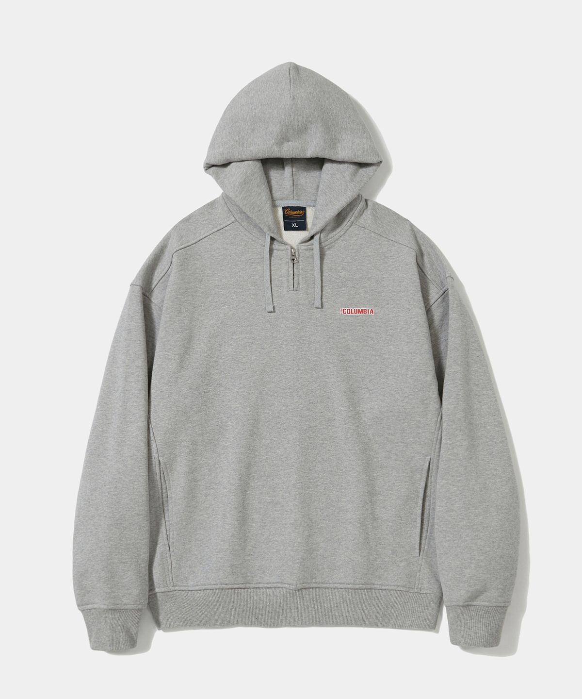 컬럼비아 유니버시티(COLUMBIA UNIVERSITY) BROADWAY TINY HEAVY TERRY H/ZIP HOODIE_LIGHT GRAY