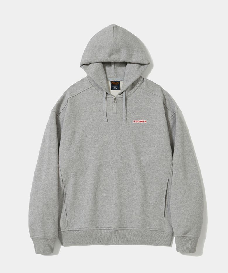 BROADWAY TINY HEAVY TERRY H/ZIP HOODIE_LIGHT GRAY