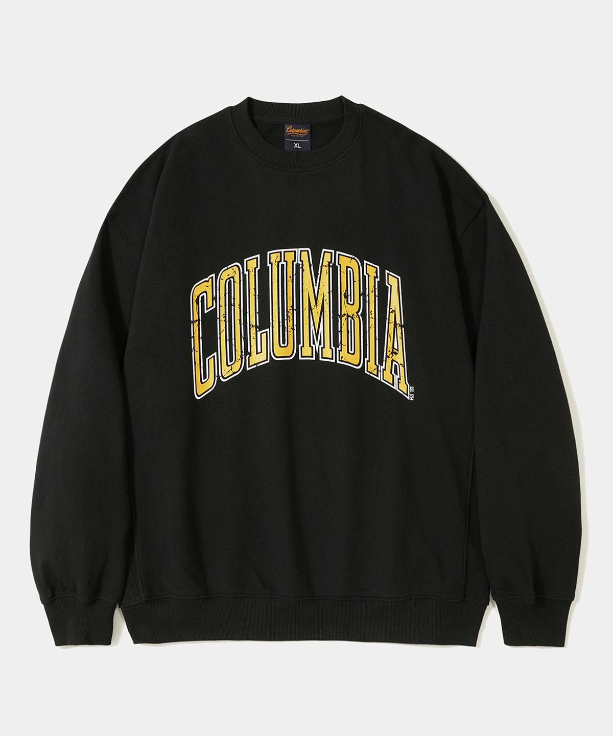 컬럼비아 유니버시티(COLUMBIA UNIVERSITY) VTG BIG CRACK HEAVY TERRY CREW NECK_BLACK