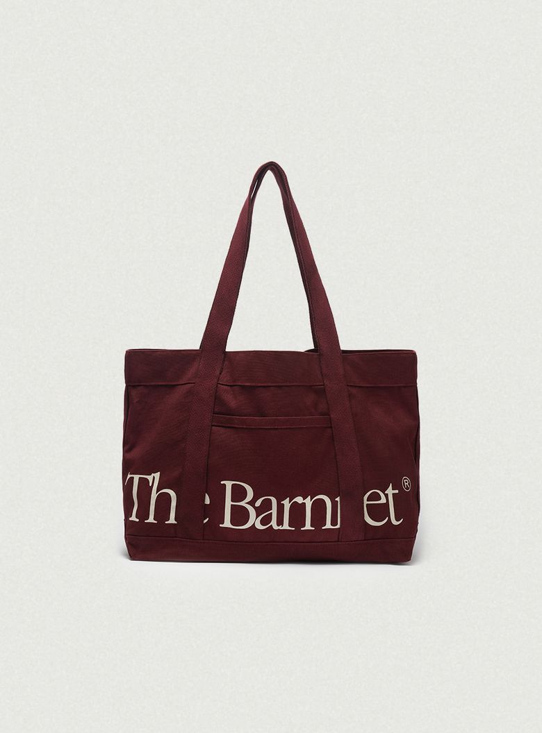 Canvas Baren Tote Bag_Burgundy