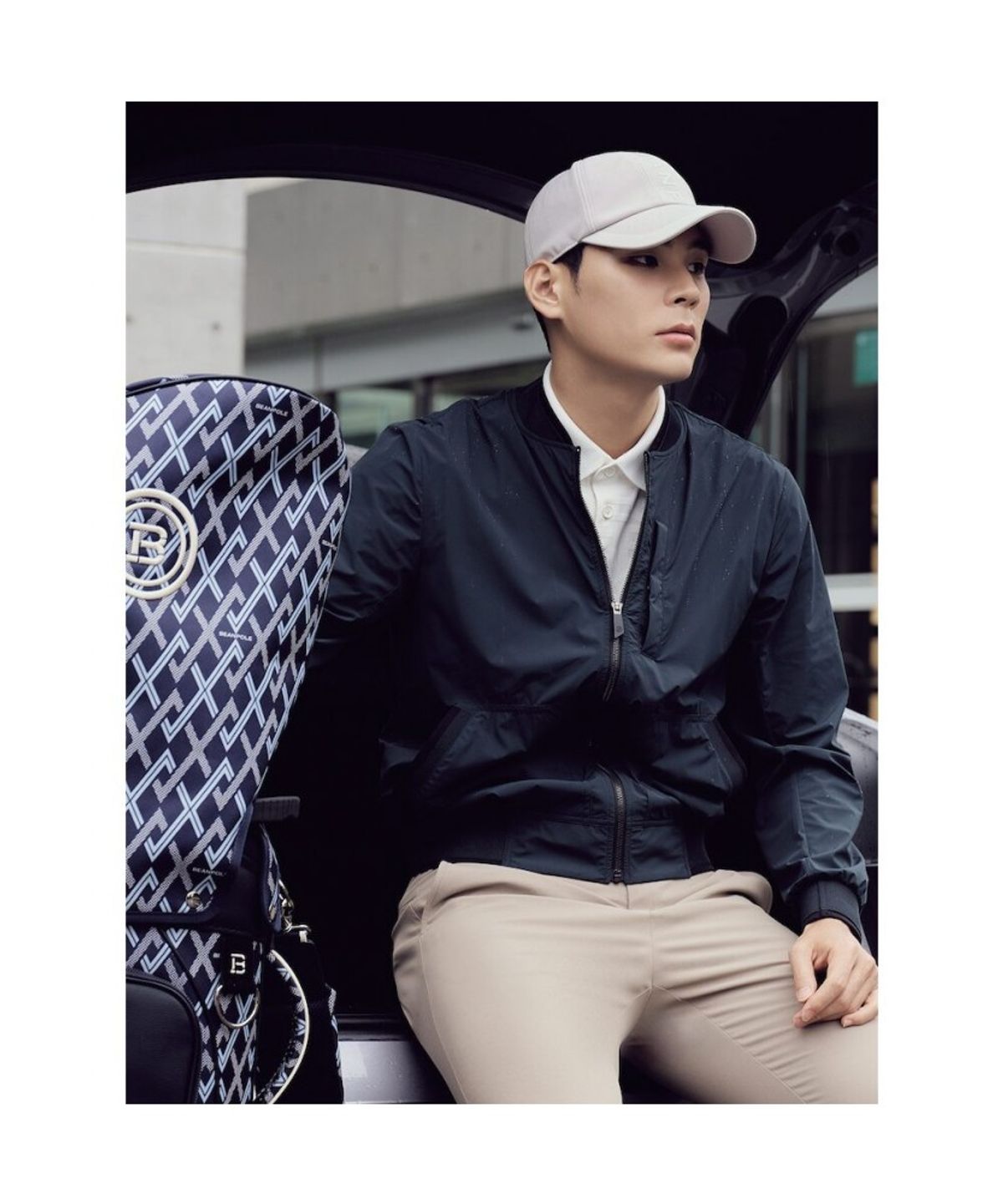 빈폴골프(BEANPOLE GOLF) 남성 가을 블루종 점퍼  그린