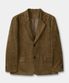 클래식 버튼 스웨이드 블레이저 (KHAKI BROWN)