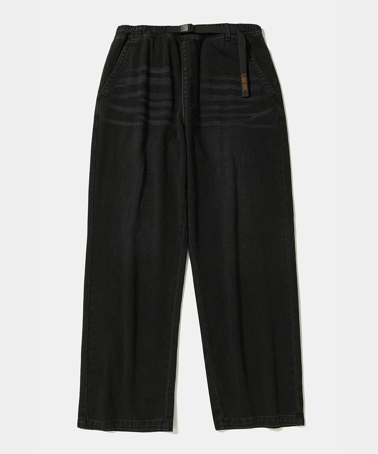 TRAJAN LABEL LOOSE-FIT WASHED DENIM PANTS_BLACK JEAN