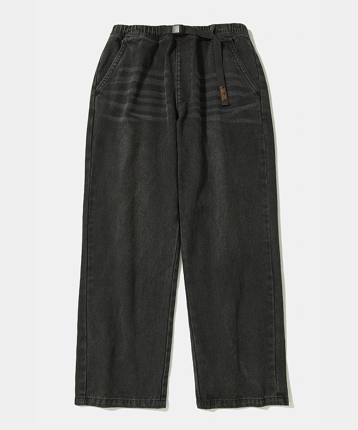 컬럼비아 유니버시티(COLUMBIA UNIVERSITY) TRAJAN LABEL LOOSE-FIT WASHED DENIM PANTS_GRAY JEAN