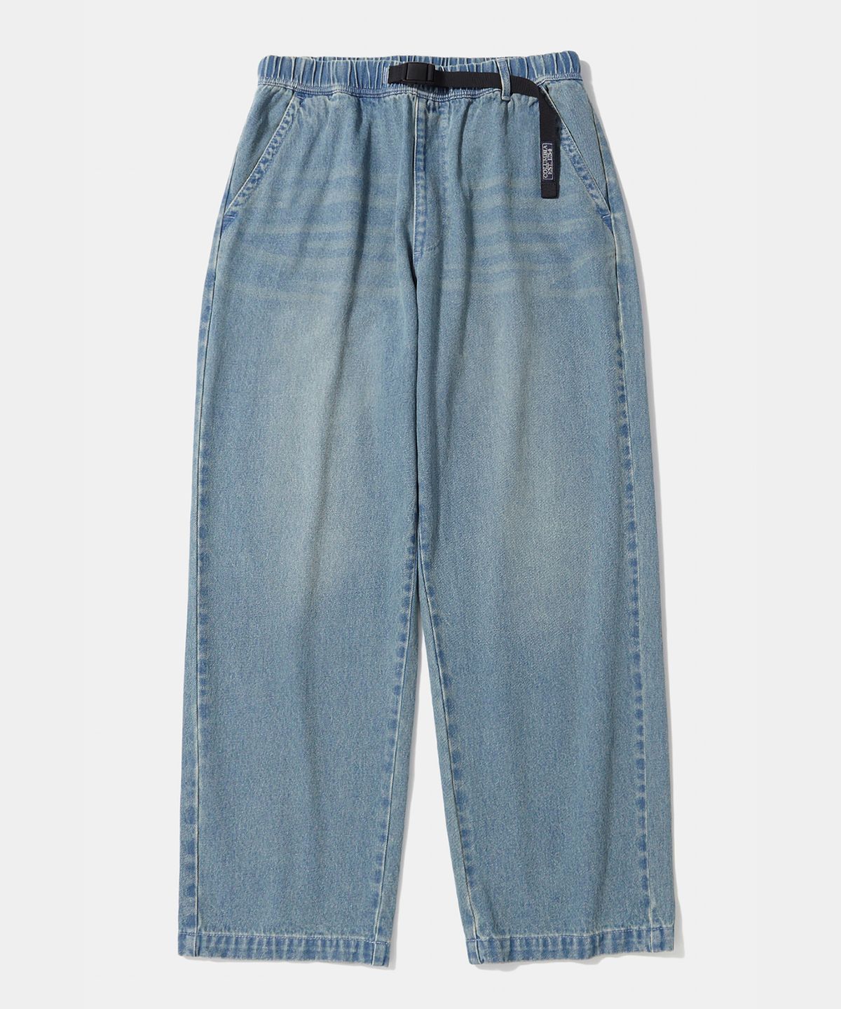 컬럼비아 유니버시티(COLUMBIA UNIVERSITY) TRAJAN LABEL LOOSE-FIT WASHED DENIM PANTS_LIGHT JEAN