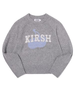 루즈핏 패치워크 풀오버 [멜란지 그레이]