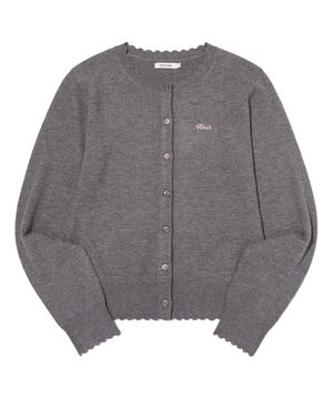 키르시 소프트 터치 가디건 [차콜]