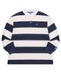 스트라이프 럭비 루즈핏 티셔츠 [네이비]