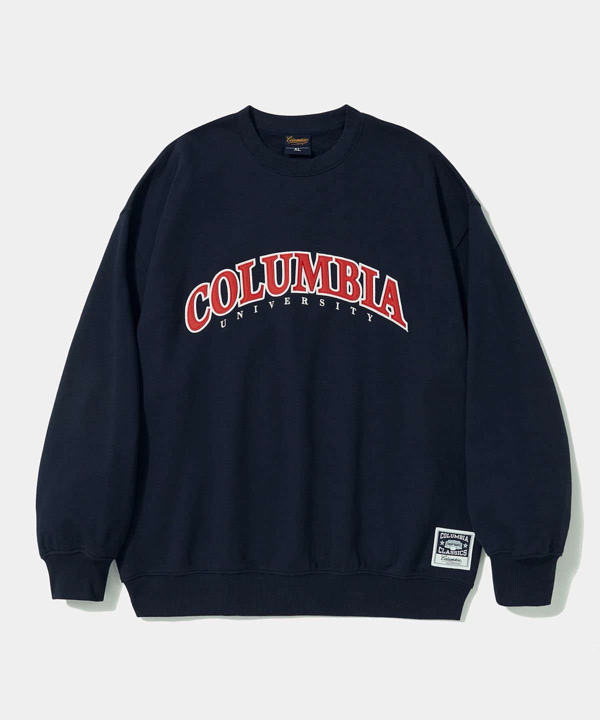 컬럼비아 유니버시티(COLUMBIA UNIVERSITY) STREET ARCH HEAVY TERRY CREW NECK_NAVY