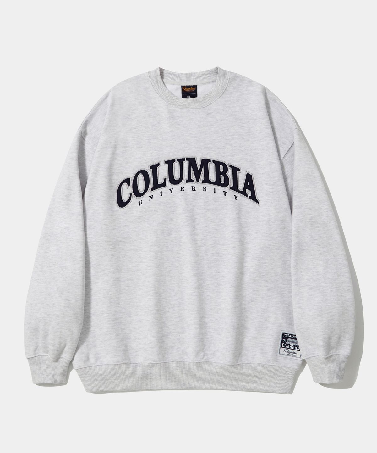 컬럼비아 유니버시티(COLUMBIA UNIVERSITY) STREET ARCH HEAVY TERRY CREW NECK_LIGHT GRAY