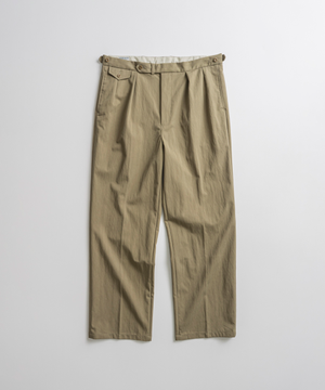 C/N DOUBLE PLEATS EASY TROUSER washed tan
