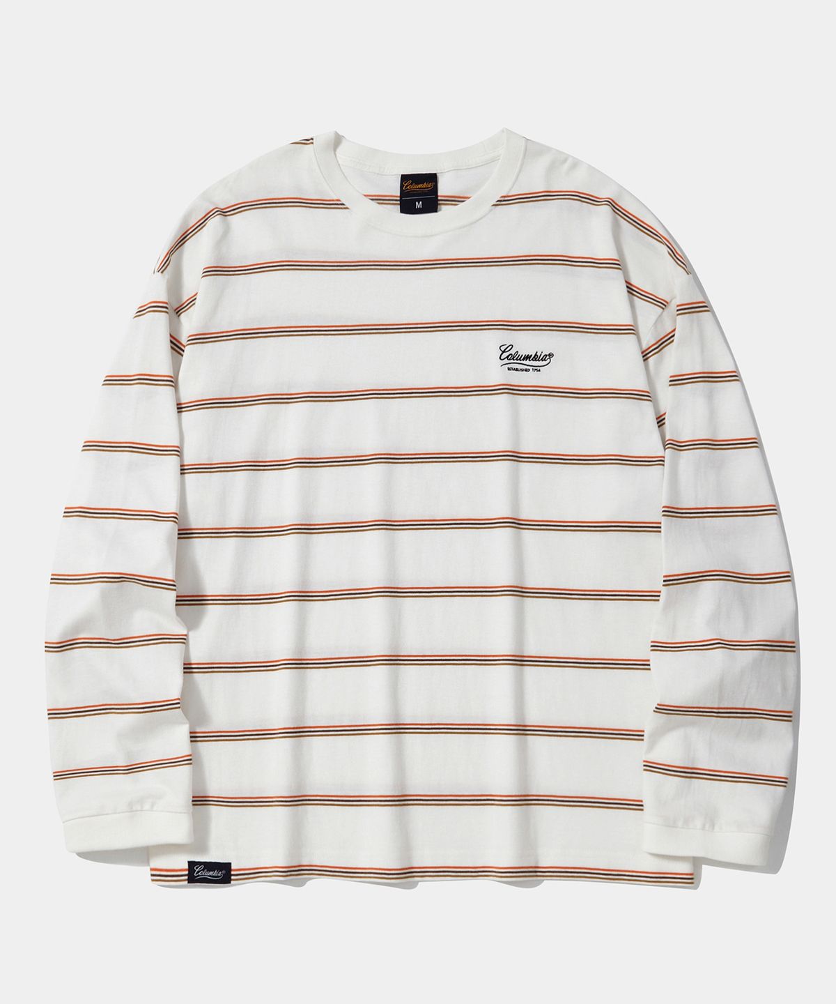 컬럼비아 유니버시티(COLUMBIA UNIVERSITY) NY STREET TAIL STRIPE L/S T-SHIRTS_WHITE