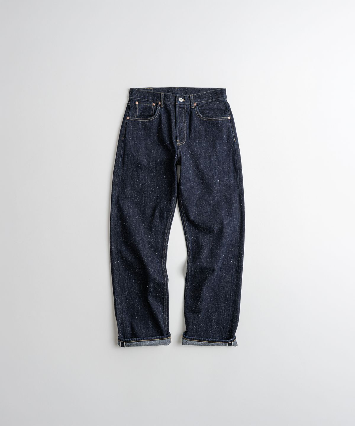비헤비어(BEHEAVYER) 312R SELVEDGE NEP DENIM PANTS nep indigo