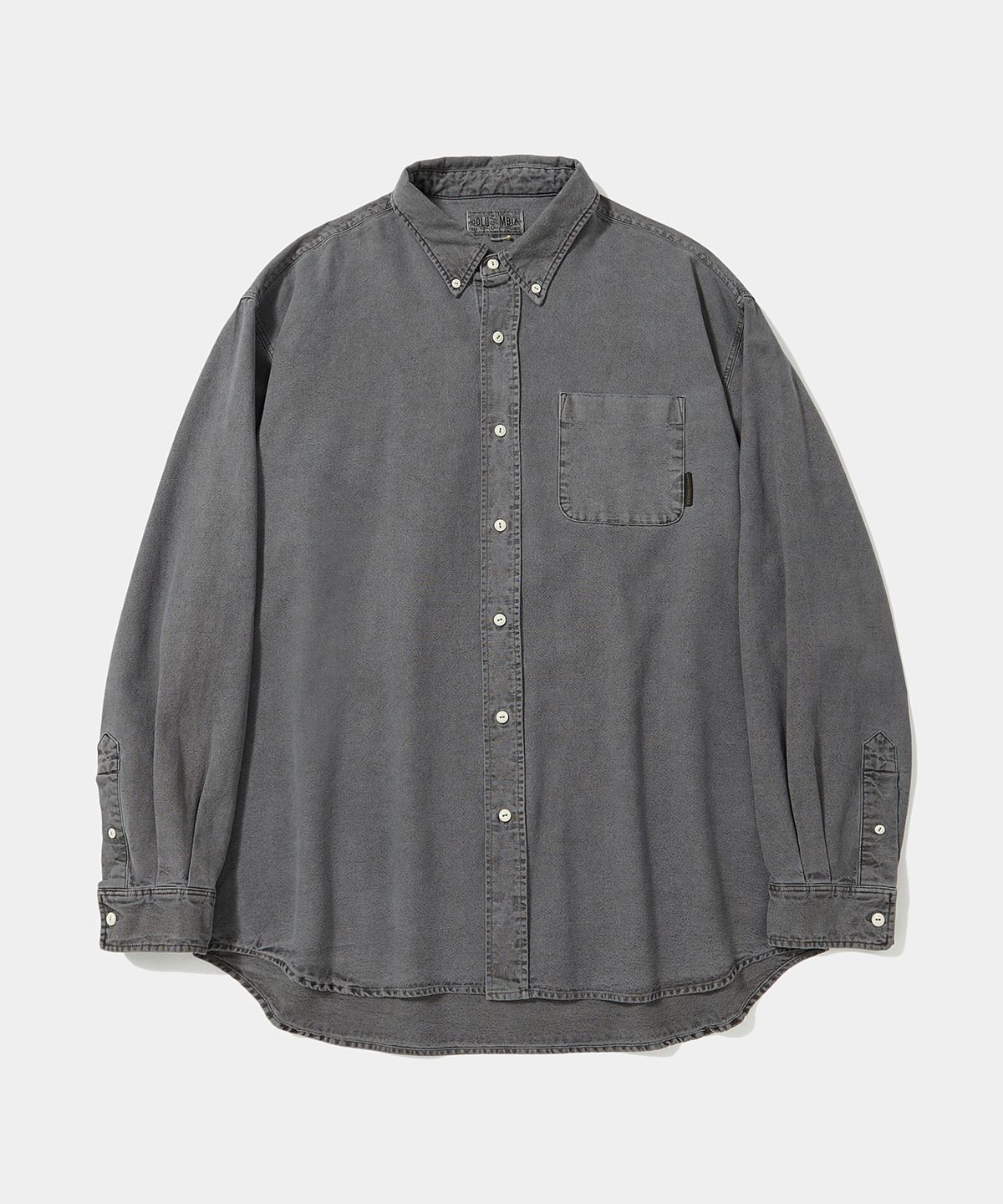 컬럼비아 유니버시티(COLUMBIA UNIVERSITY) TRAJAN LABEL DYING OXFORD SHIRTS _CHARCOAL