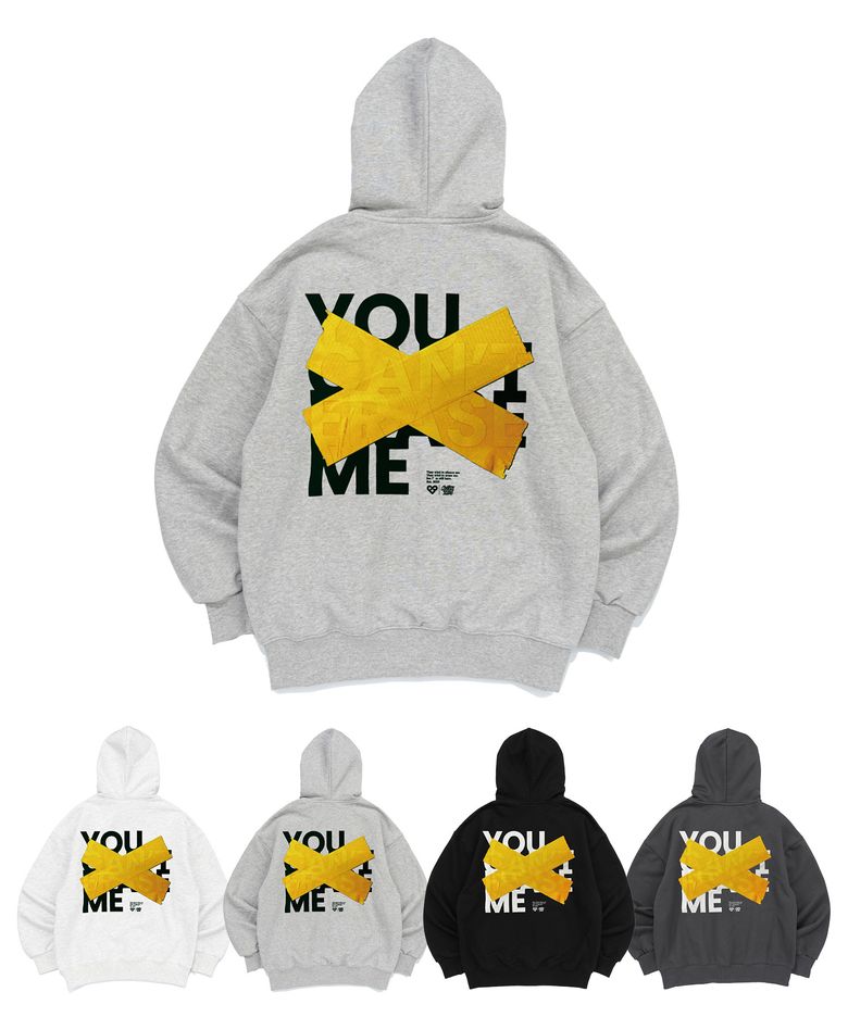 YCEM YELLOW  그래픽 후드티 (L/GRAY)
