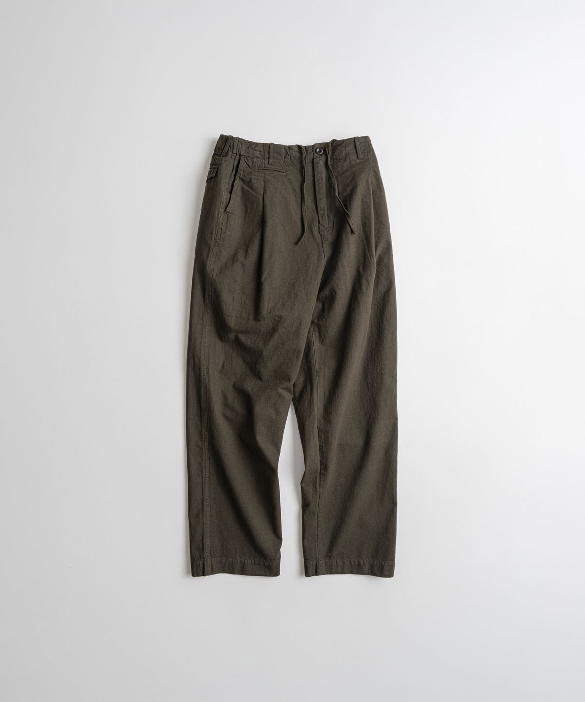 비헤비어(BEHEAVYER) DYED C/L EASY TROUSER brown