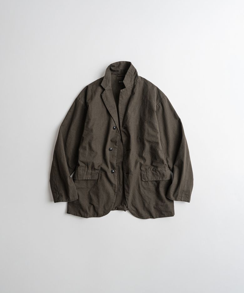 DYED C/L SINGLE JACKET brown