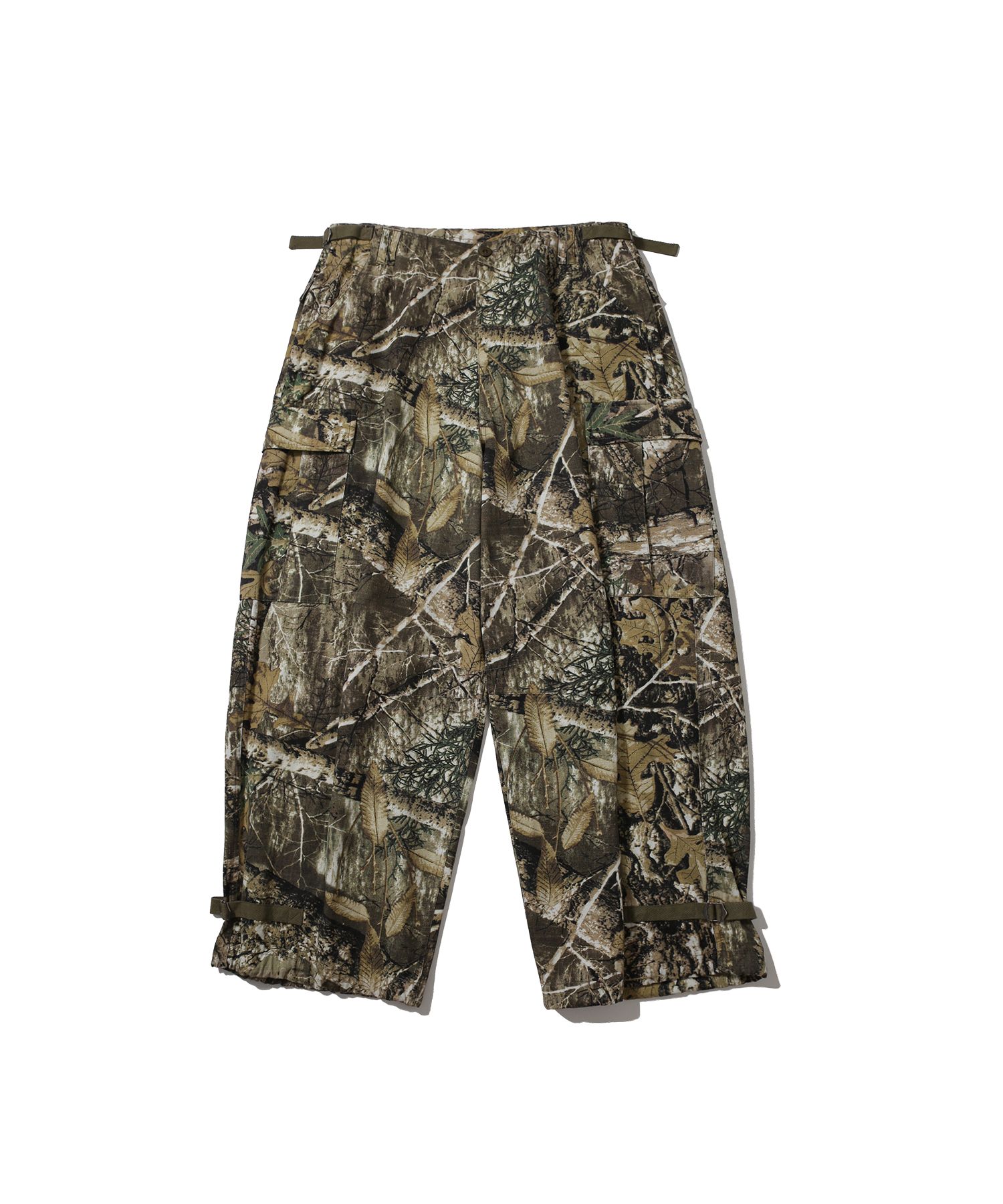 新品anglanTab Strap Cargo Wide Pants MUSINSA | ANGLAN Tab Strap Cargo Wide Pants - Leaf Camo
