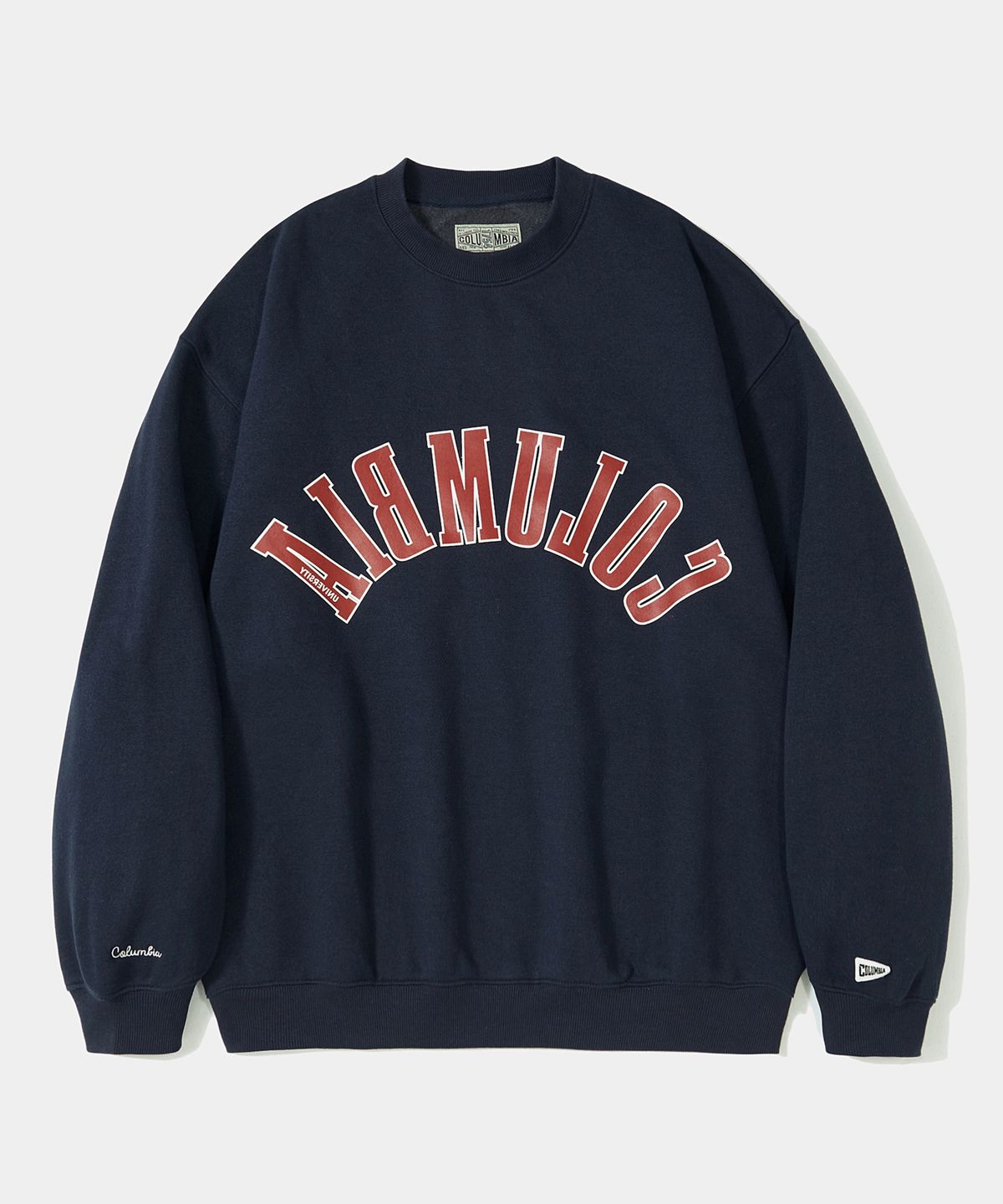 컬럼비아 유니버시티(COLUMBIA UNIVERSITY) REVERSE ARCH FLEECE CREW NECK_NAVY