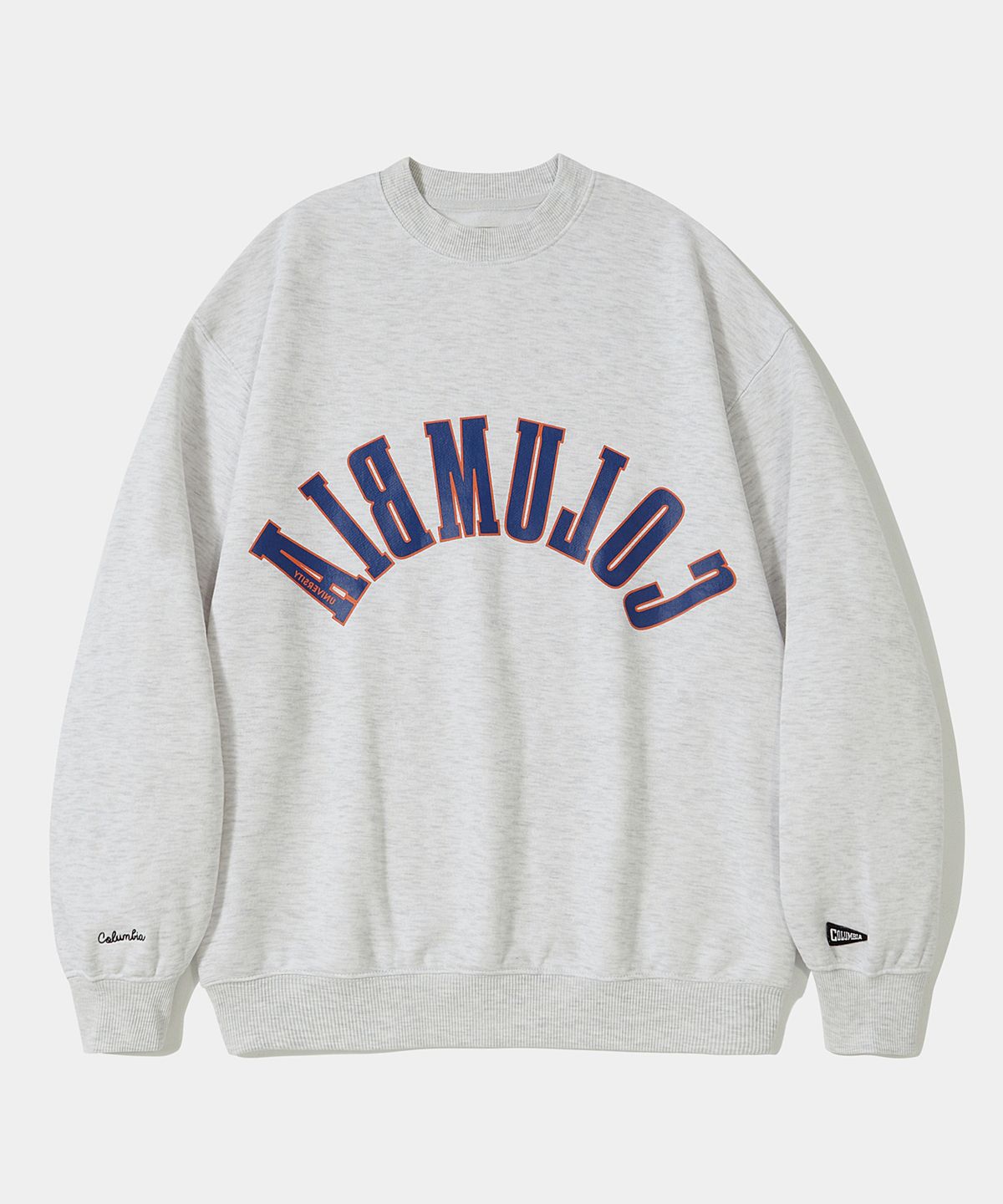 컬럼비아 유니버시티(COLUMBIA UNIVERSITY) REVERSE ARCH FLEECE CREW NECK_LIGHT MELANGE