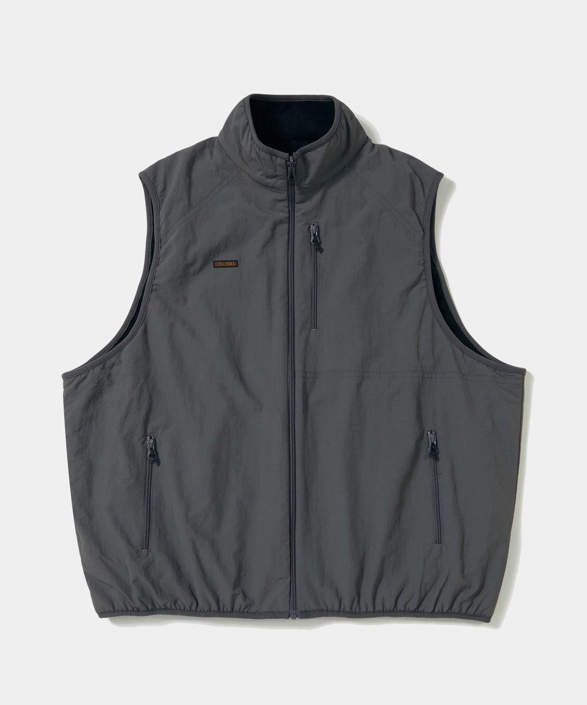 컬럼비아 유니버시티(COLUMBIA UNIVERSITY) TRAJAN LABEL REVERSIBLE NYLON/PP VEST_CHARCOAL