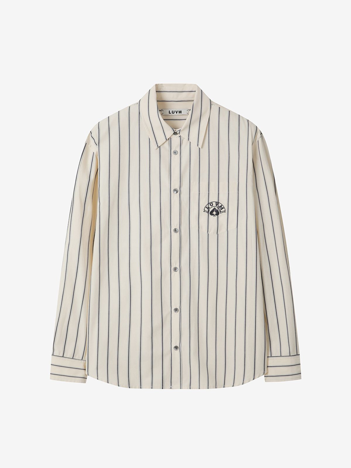 엘유브이엠(LUVM) STANDARD LOGO SHIRTS_CREAM