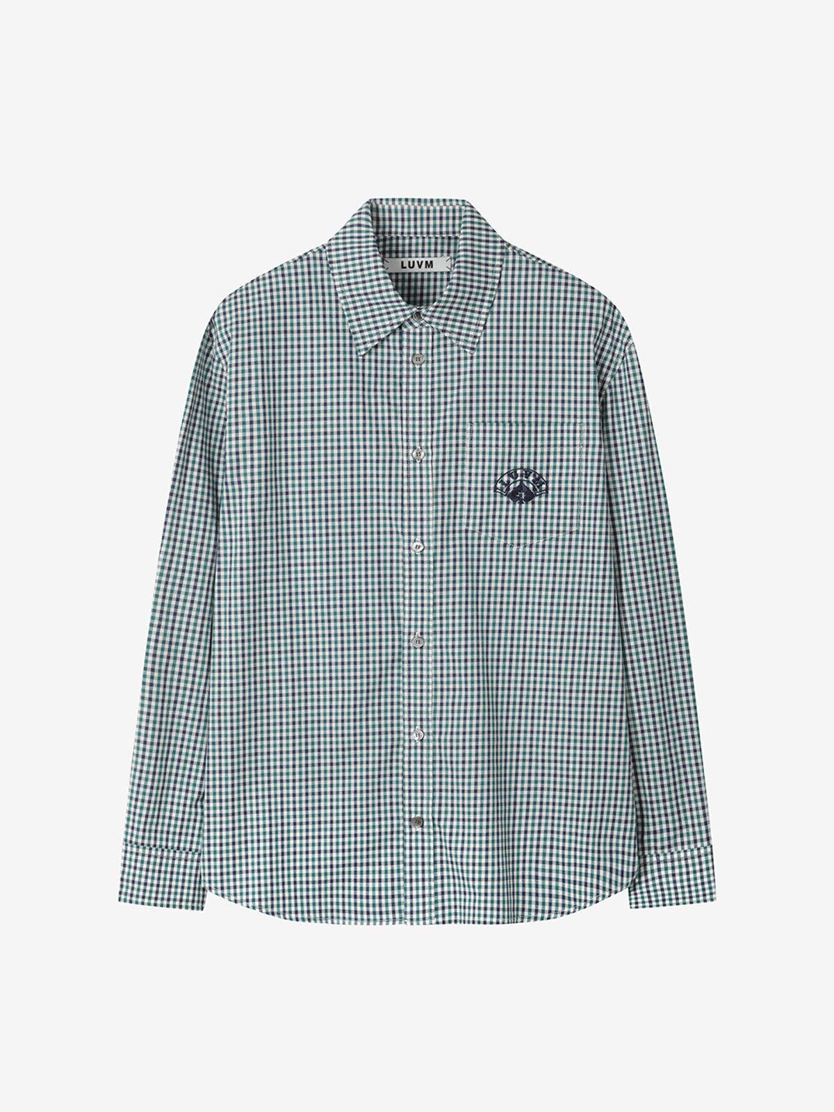 엘유브이엠(LUVM) STANDARD LOGO SHIRTS_CHECKDE FABRIC