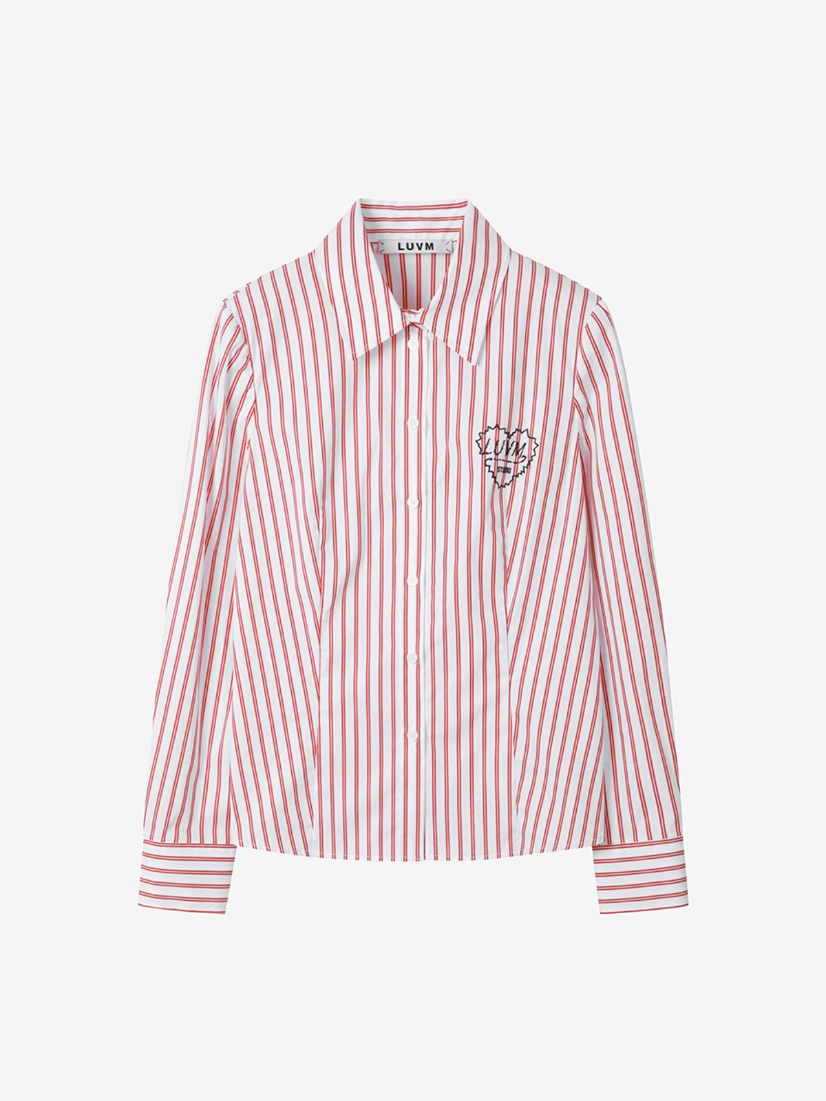 엘유브이엠(LUVM) LOGO STRIPE SHIRTS_RED