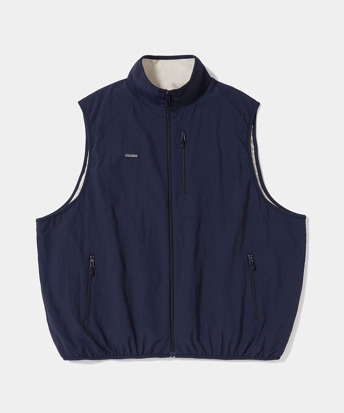 컬럼비아 유니버시티(COLUMBIA UNIVERSITY) TRAJAN LABEL REVERSIBLE NYLON/PP VEST_NAVY