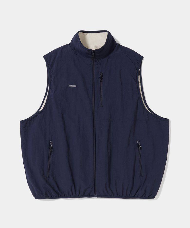 TRAJAN LABEL REVERSIBLE NYLON/PP VEST_NAVY