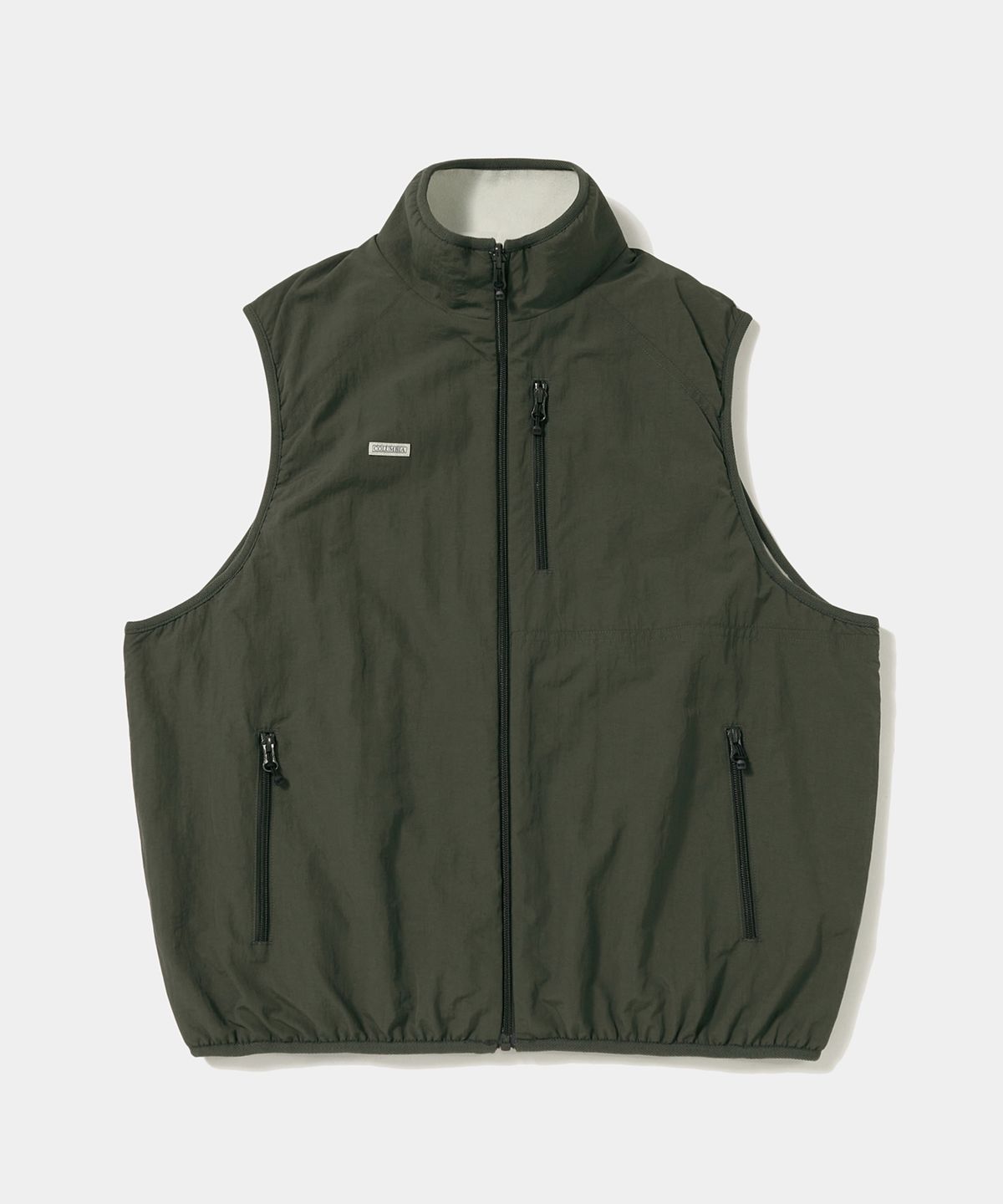 컬럼비아 유니버시티(COLUMBIA UNIVERSITY) TRAJAN LABEL REVERSIBLE NYLON/PP VEST_KHAKI