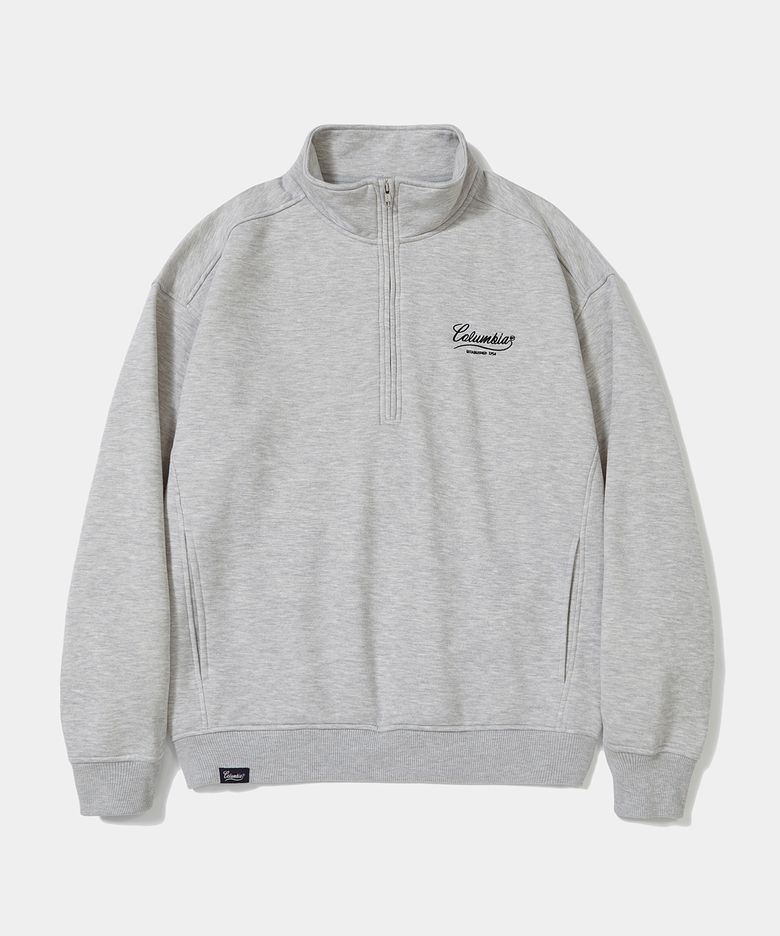 NY STREET TAIL FLEECE H/ZIP SWEATSHIRTS_M.GRAY