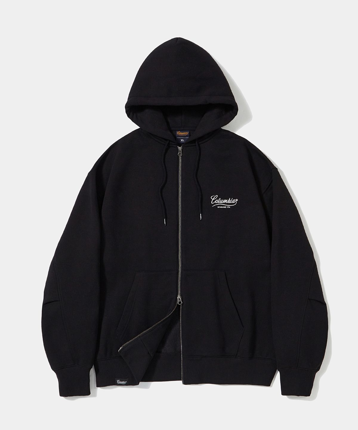 컬럼비아 유니버시티(COLUMBIA UNIVERSITY) NY STREET TAIL FLEECE ZIP-UP HOODIE_BLACK