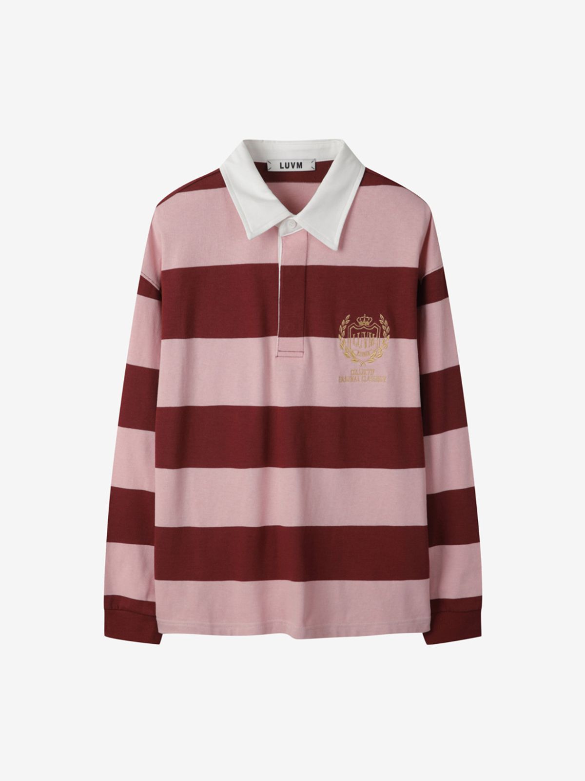 엘유브이엠(LUVM) OVERSIZE LOGO COTTON T-SHIRTS_STRIPED FABRIC