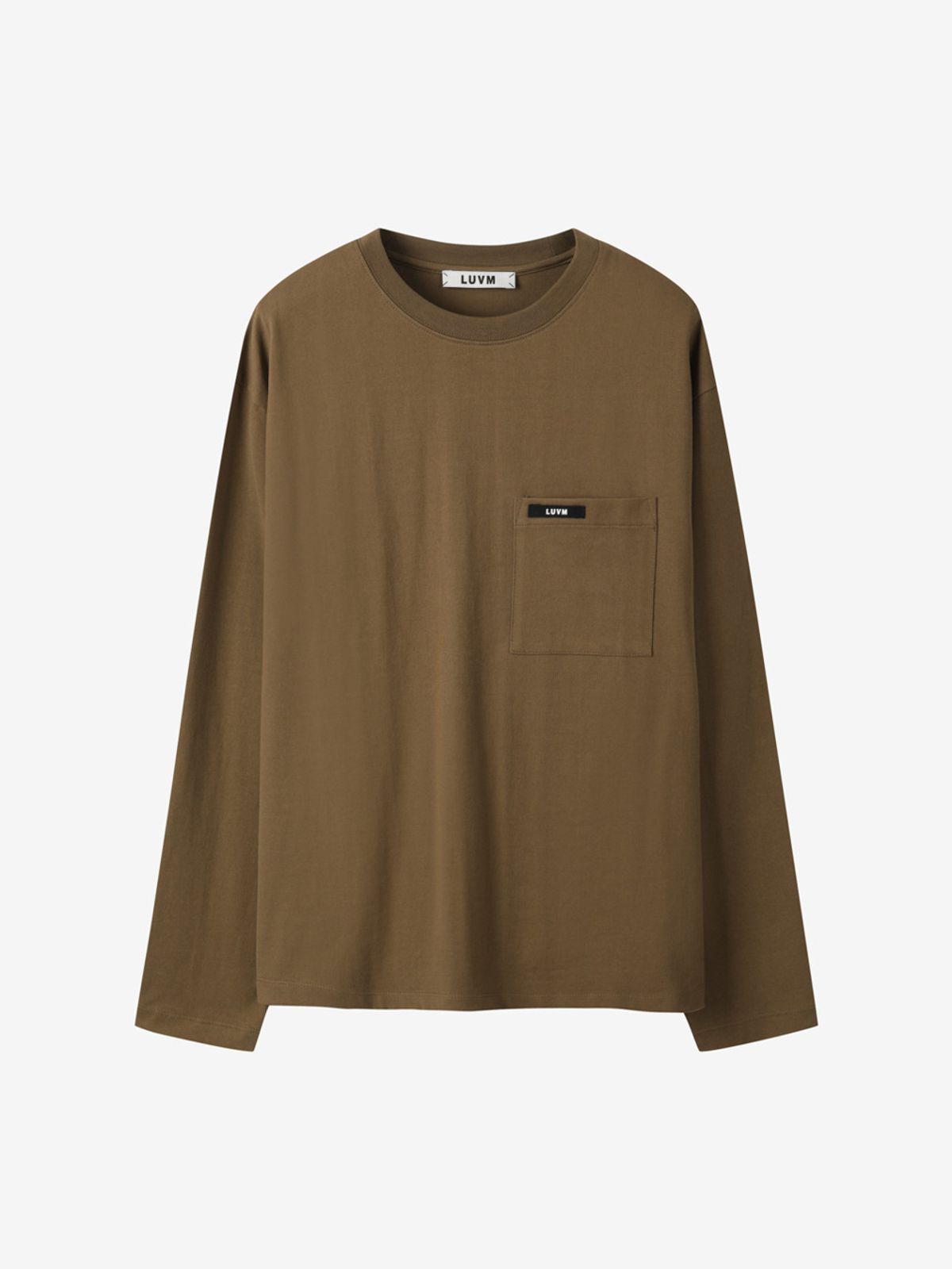 엘유브이엠(LUVM) LOOSE FIT COTTON T-SHIRTS_BROWN