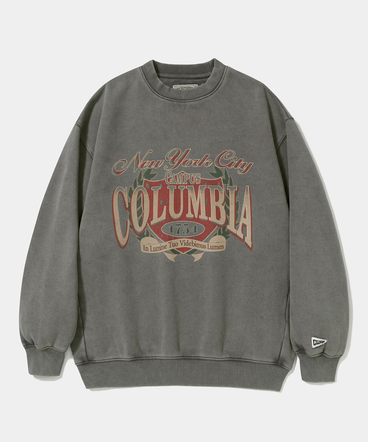 컬럼비아 유니버시티(COLUMBIA UNIVERSITY) CAMPUS WASHED FLEECE CREW NECK_GRAY