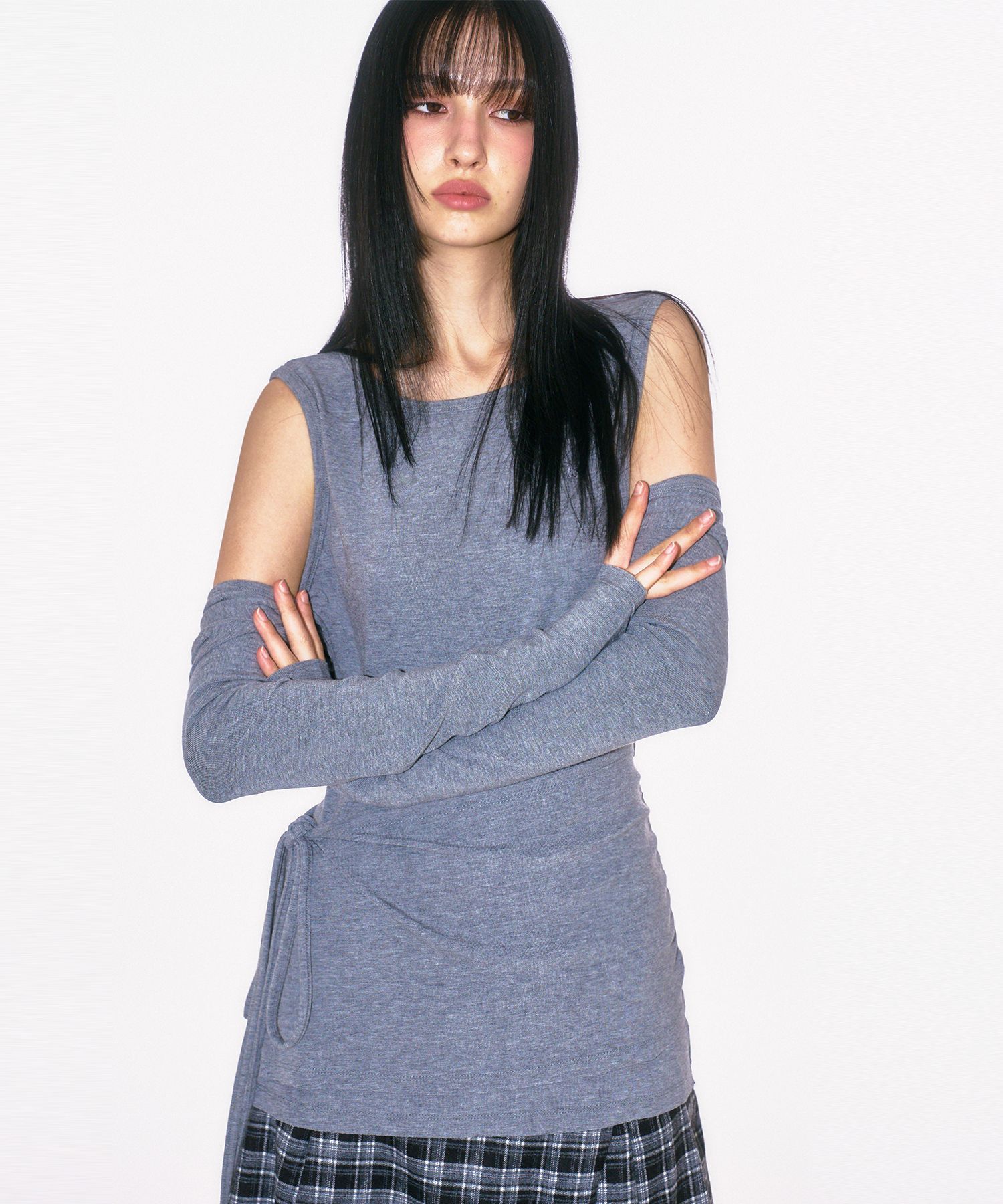 MUSINSA PLACE STUDIO Back panel holster long sleeveless mini - Main Image