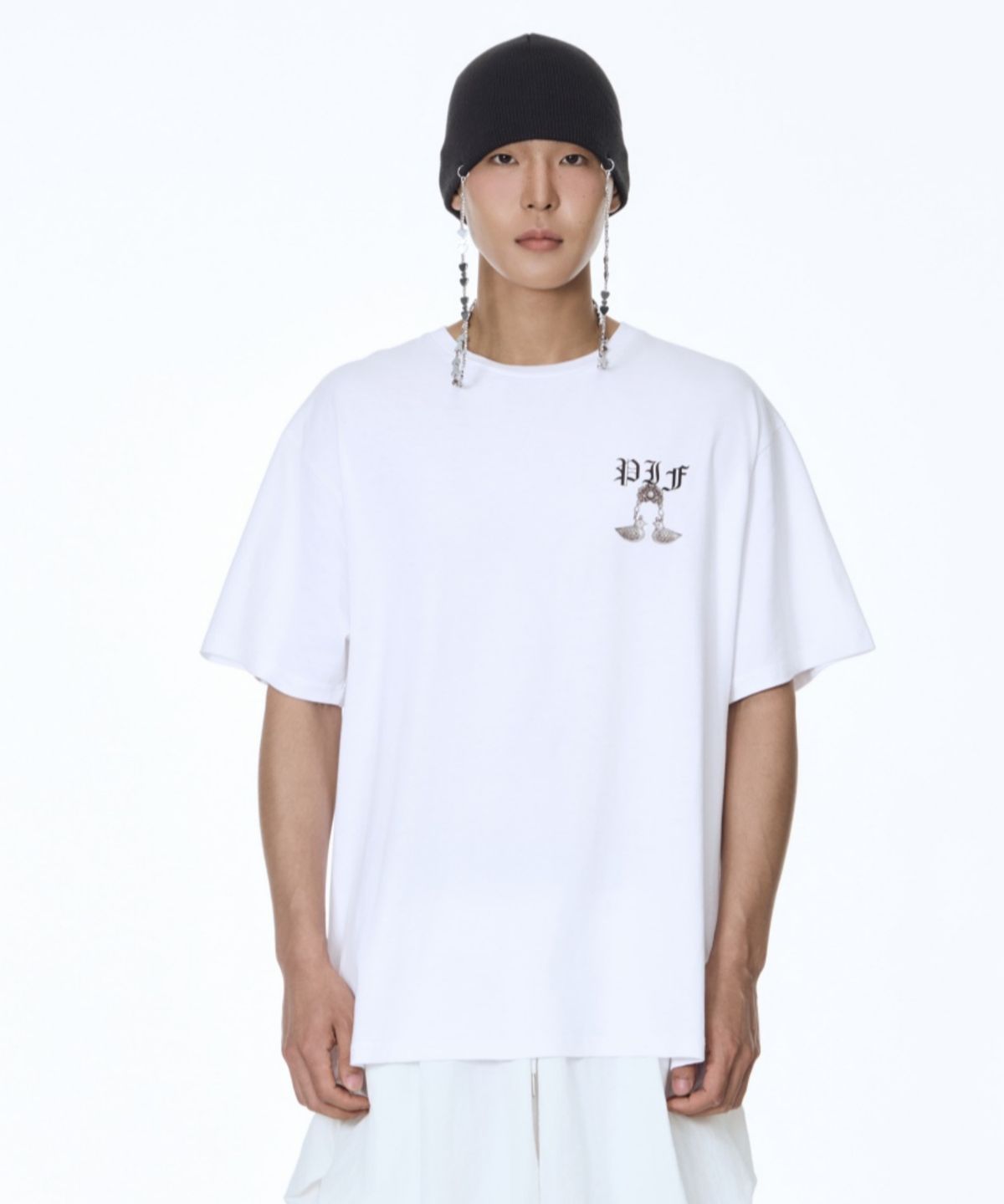 칠 하나 투 구육(71TO96) Keyring Overfit T-Shirt (White)