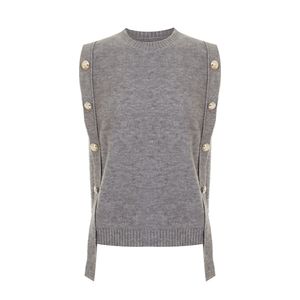 장식버튼드랍니트베스트_V5C-CVT001