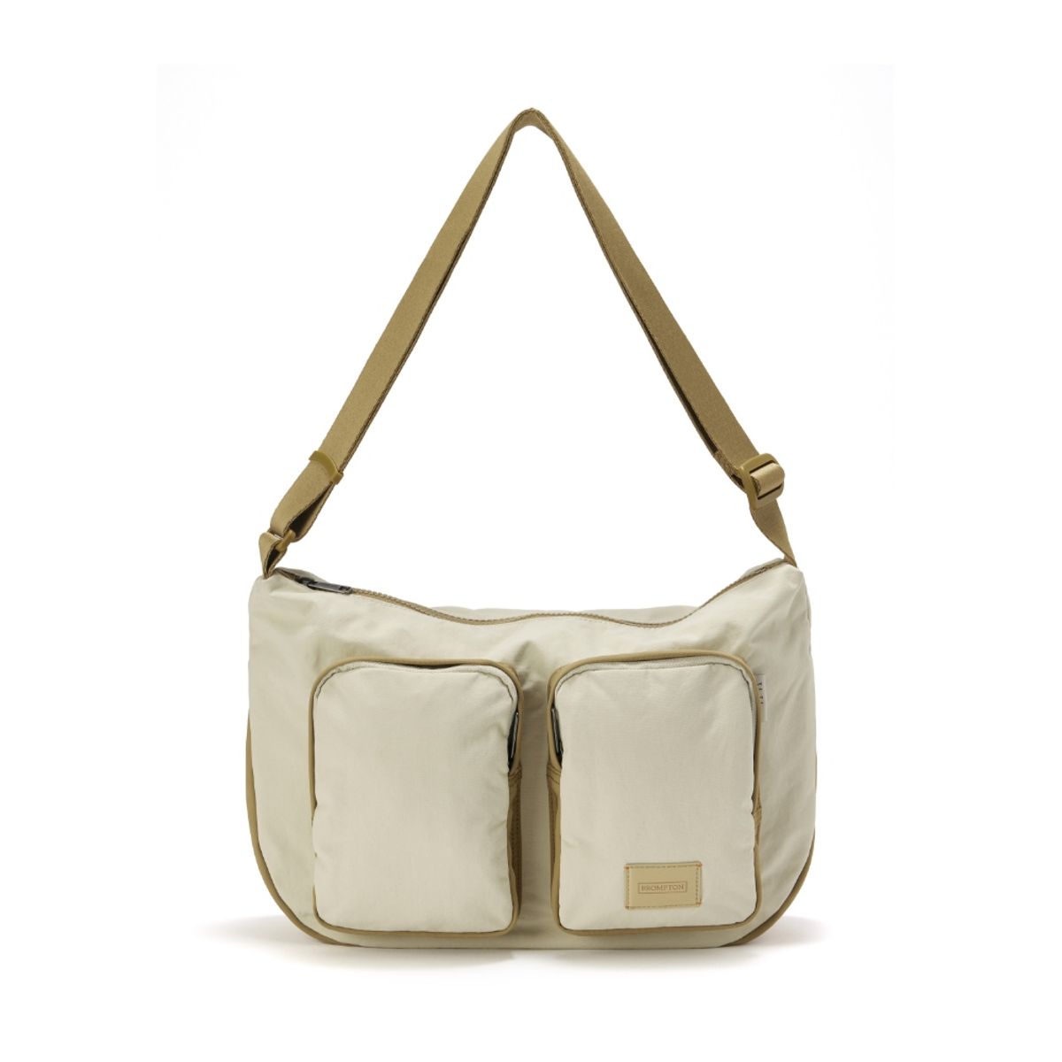 브롬톤 런던(BROMPTON LONDON) TWO POCKET HOBO BAG - BEIGE (P255ACR410)