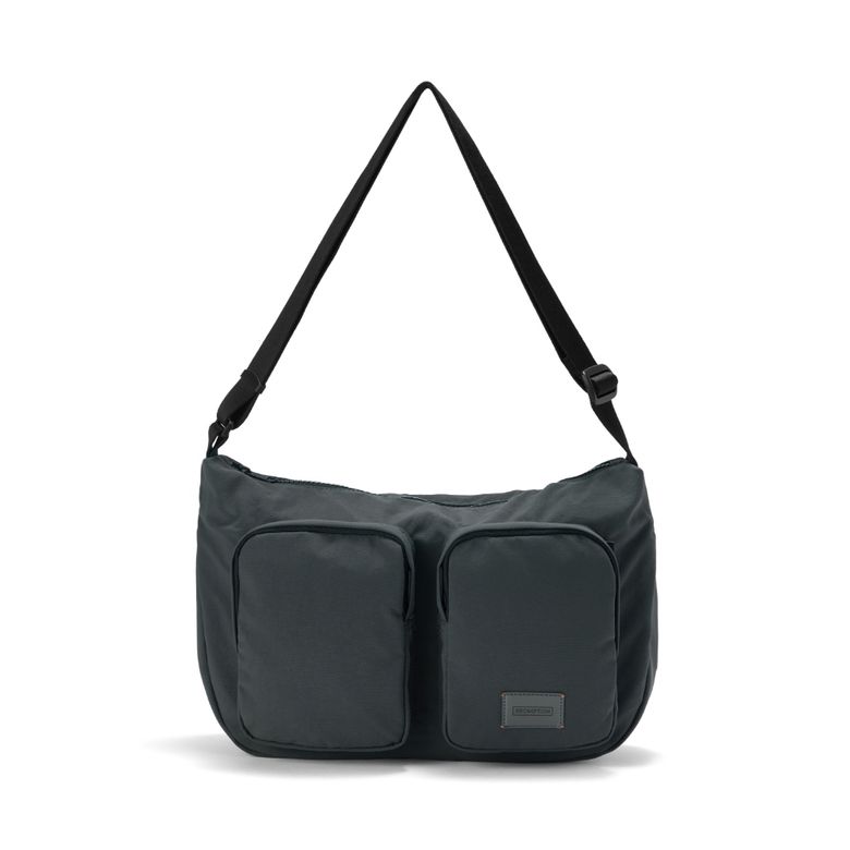 TWO POCKET HOBO BAG - C/GREY (P255ACR410)