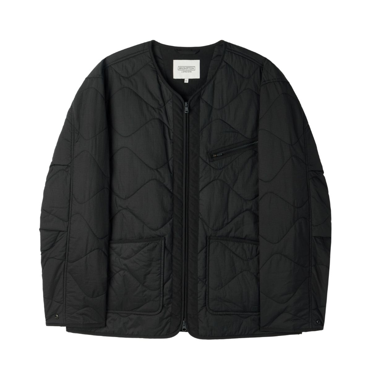 브롬톤 런던(BROMPTON LONDON) BRITISH CAMPER QUILTED JACKET - BLACK (P254UPD430)