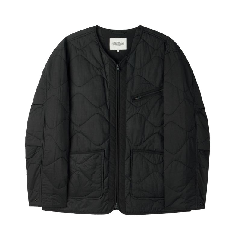 BRITISH CAMPER QUILTED JACKET - BLACK (P254UPD430)