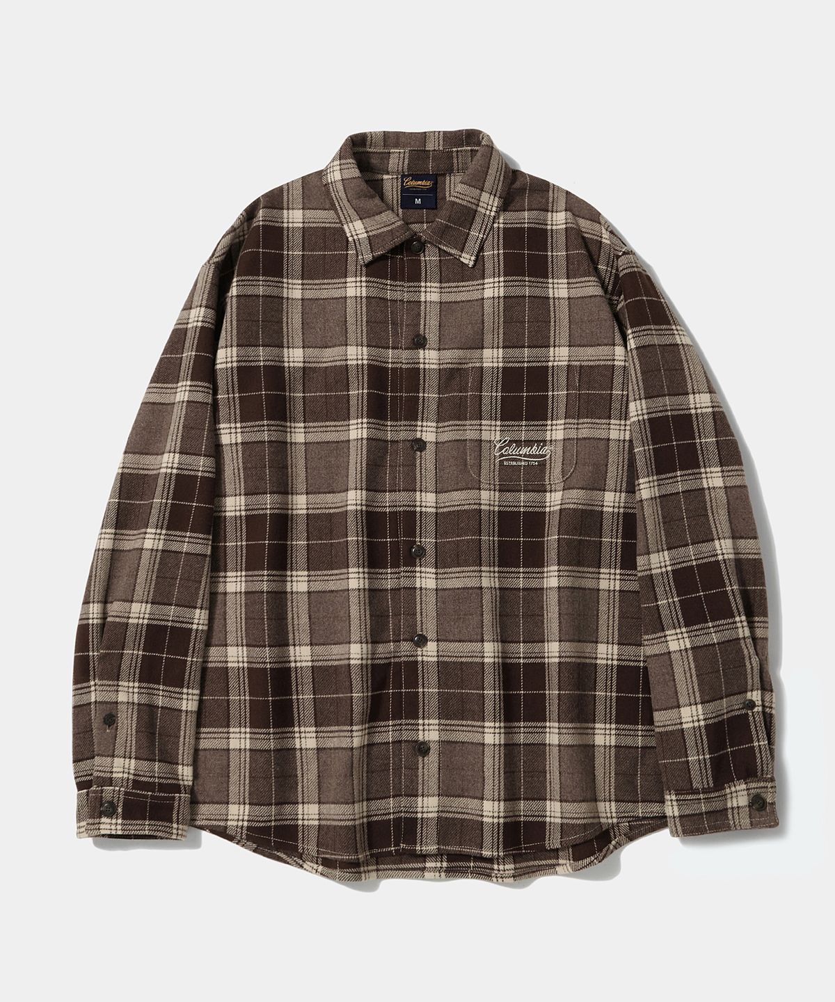 컬럼비아 유니버시티(COLUMBIA UNIVERSITY) NY STREET TAIL HEAVY CHECK SHIRTS_VINTAGE BROWN