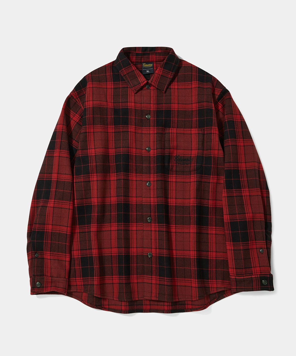 컬럼비아 유니버시티(COLUMBIA UNIVERSITY) NY STREET TAIL HEAVY CHECK SHIRTS_RED