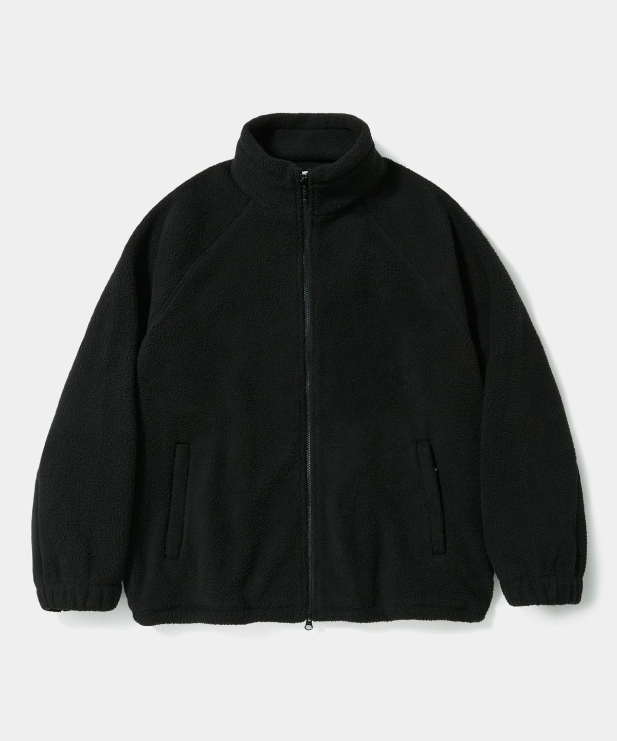 컬럼비아 유니버시티(COLUMBIA UNIVERSITY) PANEL RAGLAN POLAR FLEECE ZIP-UP JACKET_BLACK