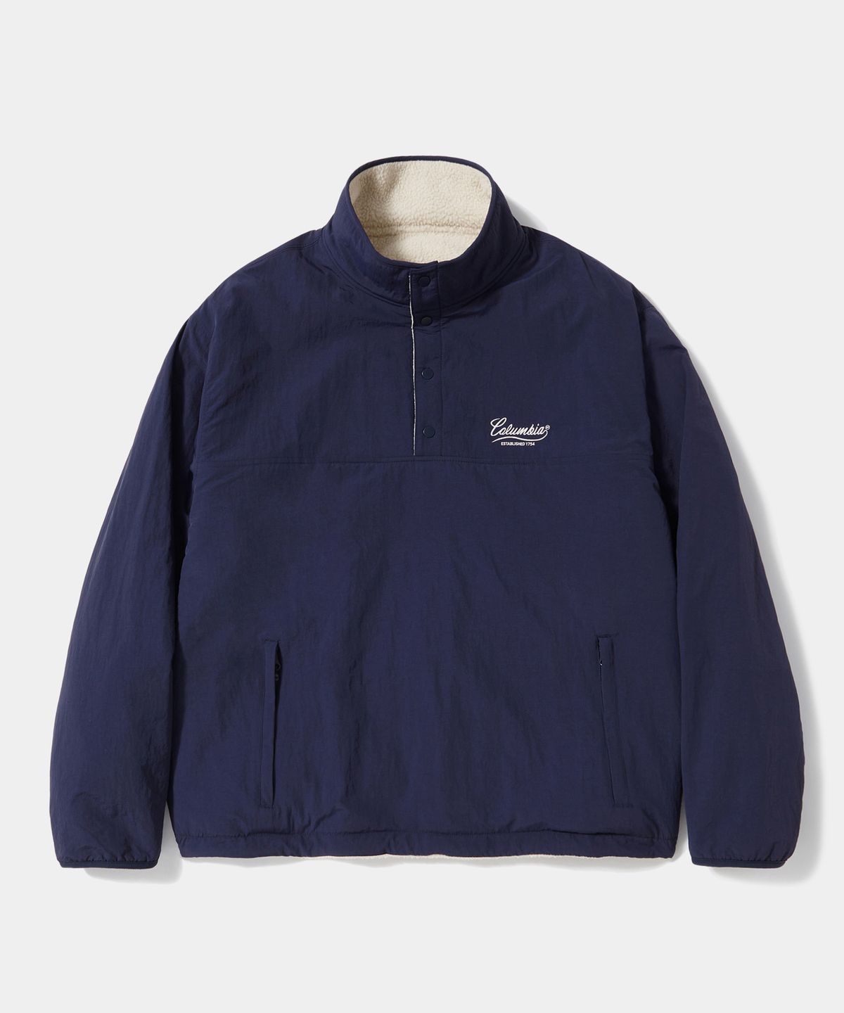 컬럼비아 유니버시티(COLUMBIA UNIVERSITY) NY STREET TAIL REVERSIBLE NYLON/PP ANORAK_NAVY