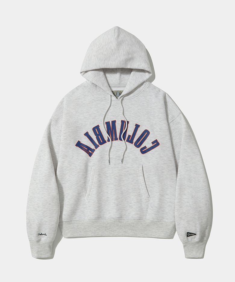 REVERSE ARCH FLEECE WOMEN HOODIE_LIGHT MELANGE