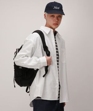 시티보이 오버핏 솔리드 옥스포드 셔츠_오프화이트